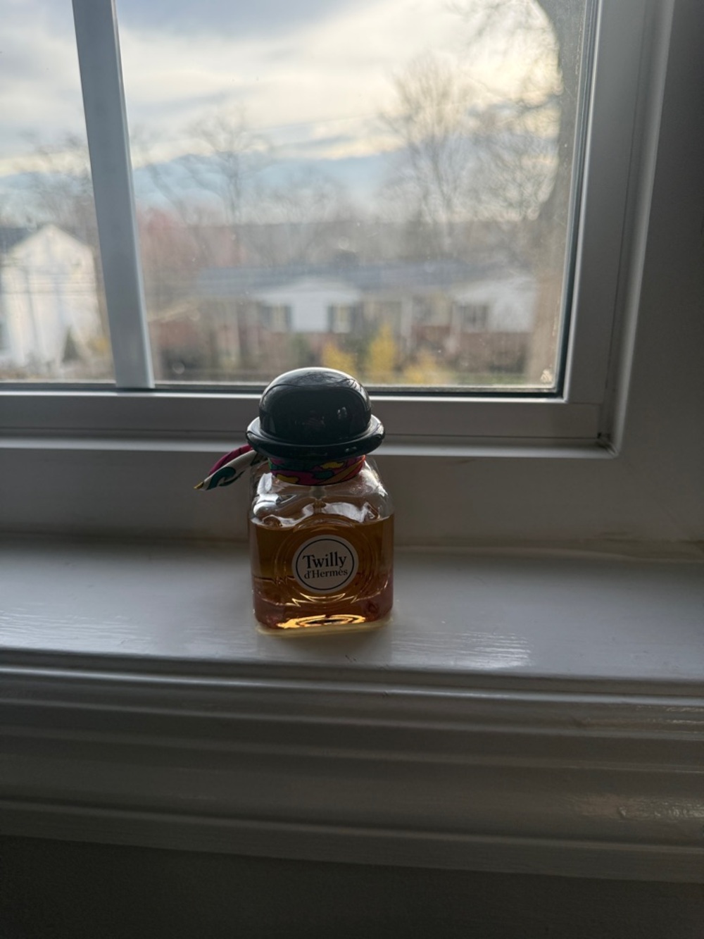 Twilly d'Hermes Eau de Parfum Bottle - Amber & Black. 50 ml. 1.6 fl oz. Used 6X - Picture 2 of 5